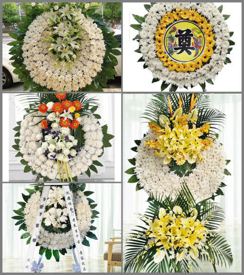 四川成都崇州市锦江乡乌尤村花圈速递